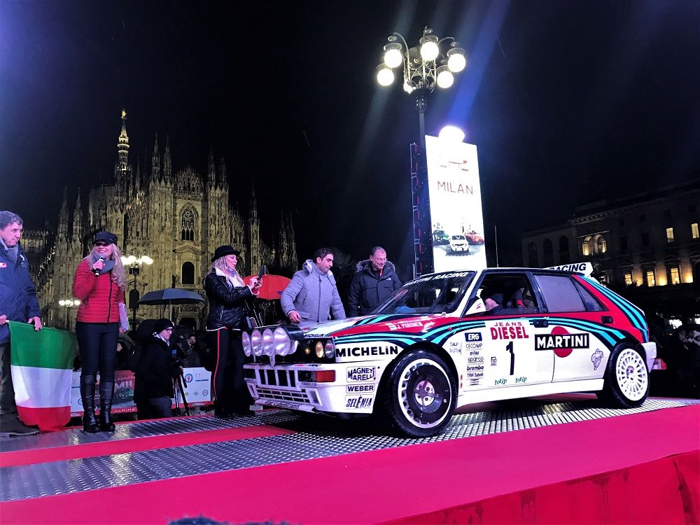 The blizzard at the Montecarlo rally historique