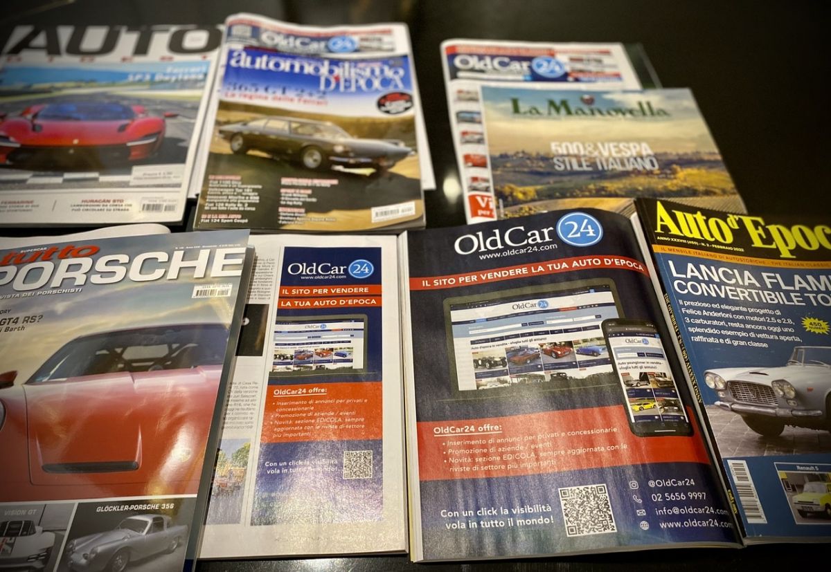 OldCar24 is the first website dedicates a section to the most important vintage car magazines