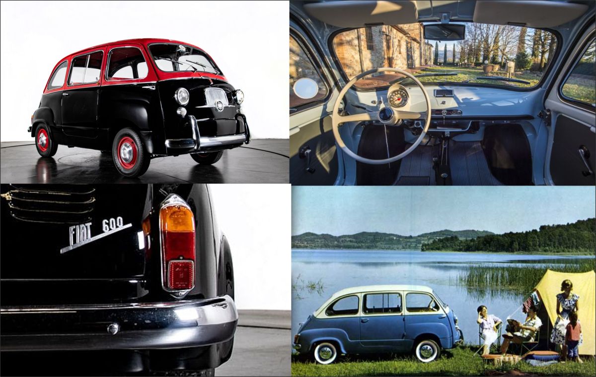 La Fiat 600 Multipla, progettata da Dante Giacosa 