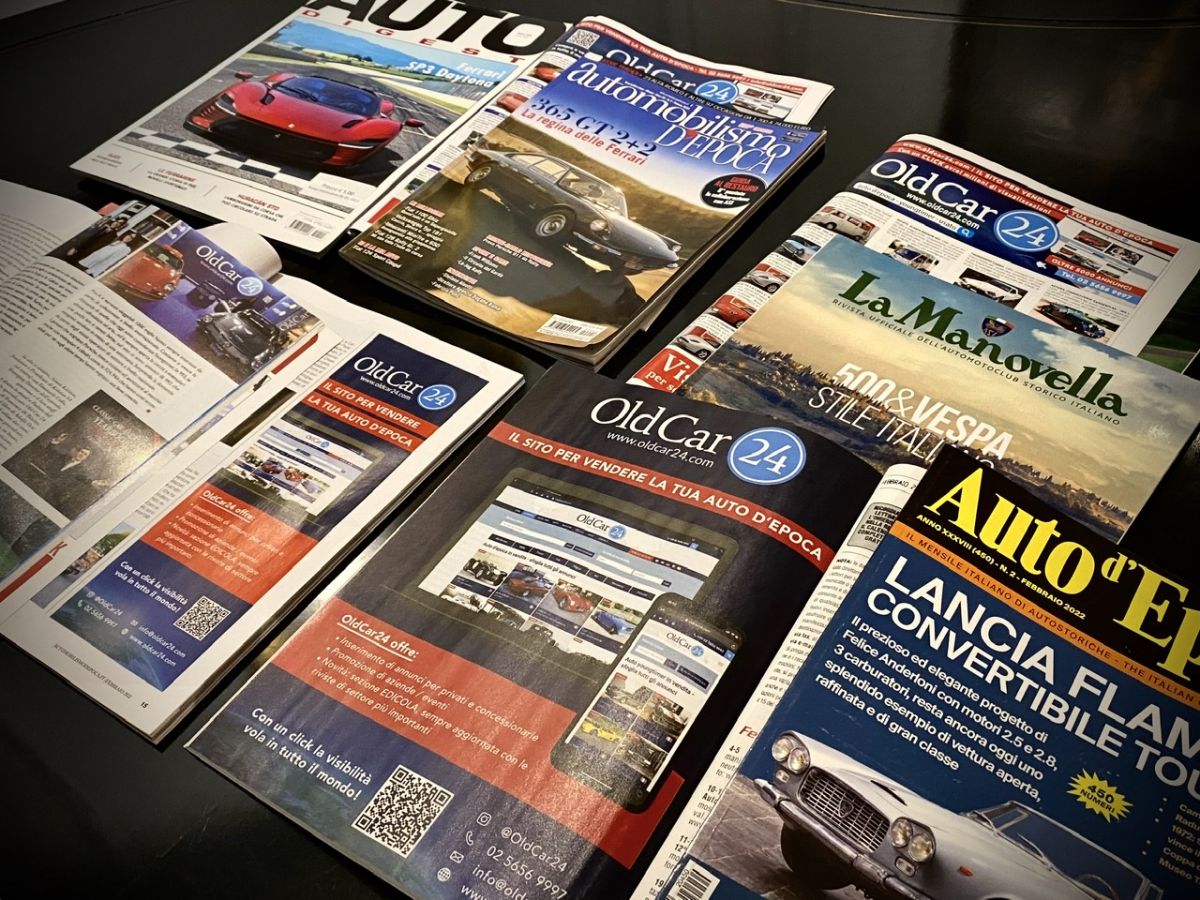OldCar24 is the first website dedicates a section to the most important vintage car magazines