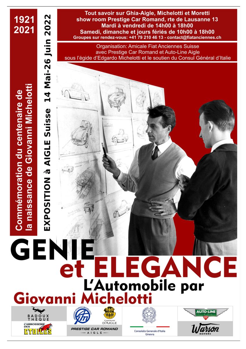 MOSTRA GENIE ET ELEGANCE - L’AUTOMOBILE PAR GIOVANNI MICHELOTTI 