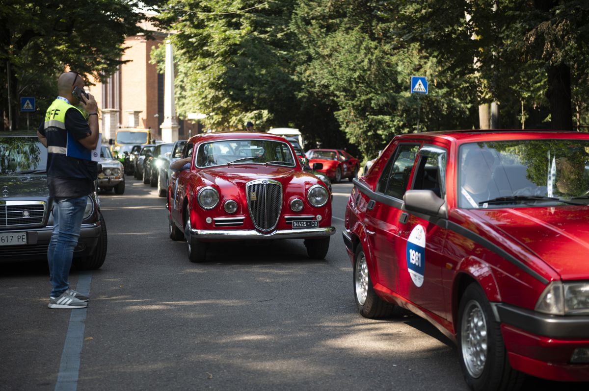 President Geronimo La Russa organised a big party for the 120th anniversary of ACI Milano during the passage of the 1000 Miglia