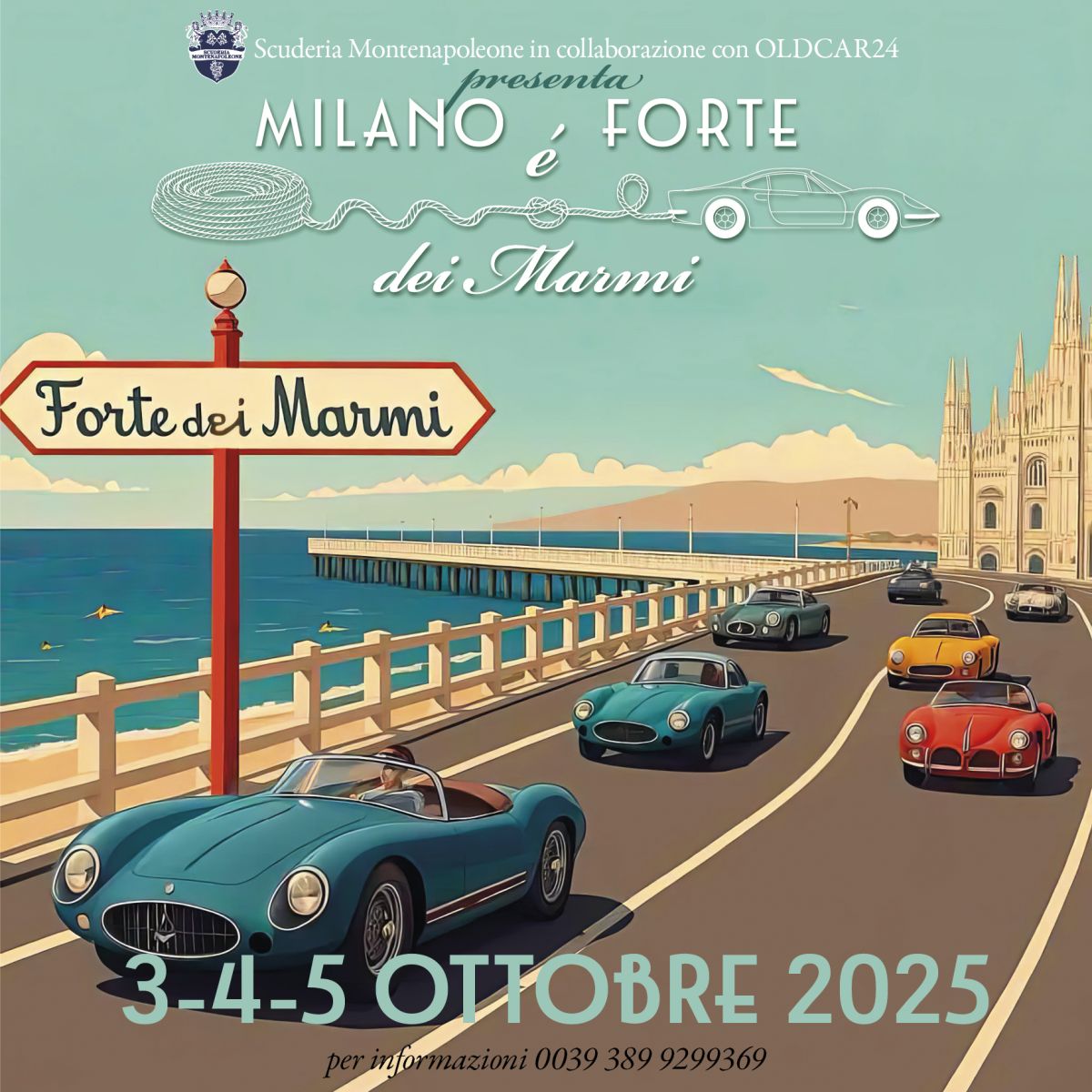 MILANI is FORTE dei Marmi 3-4-5 October 2025. The exclusive and starred event of Versilia. Registrations open: eventi@oldcar24.com