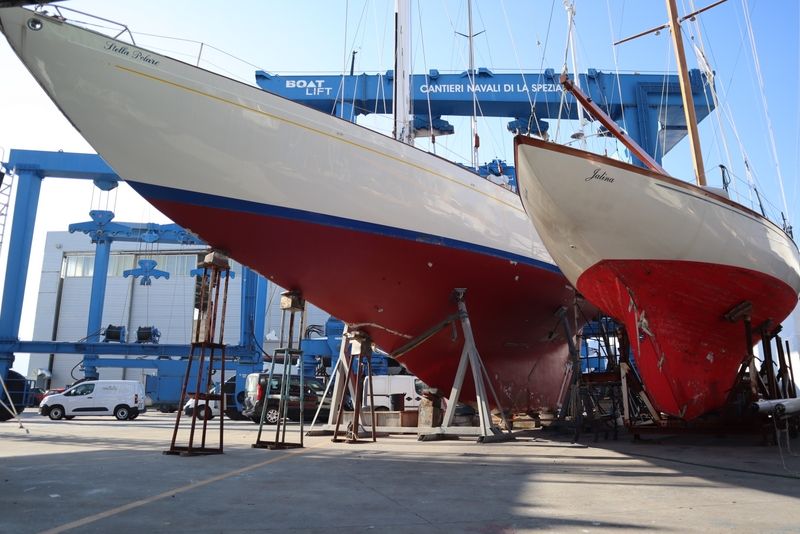  The classic boats at the Cantieri Navali di La Spezia